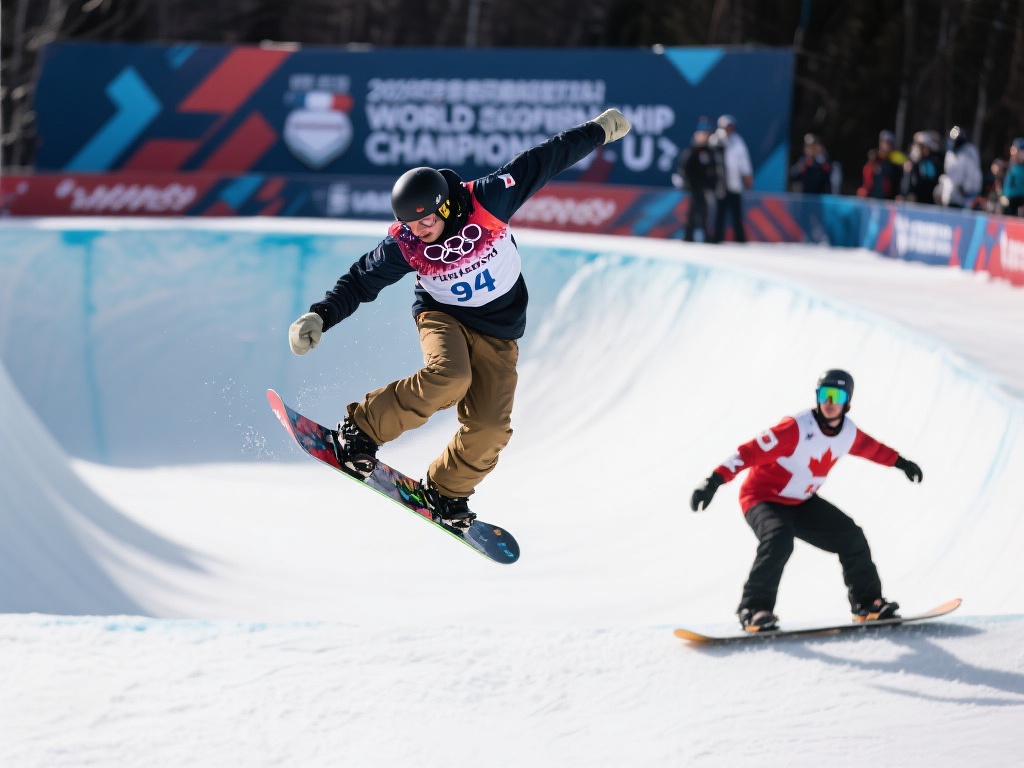 世界自由式滑雪锦标赛:男子U型场地终极对决 在最近一届世界自由式滑雪锦标赛男子U型场