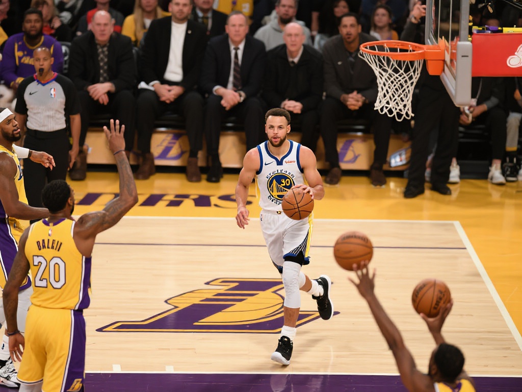 到了比赛的下半场，湖人队逐渐找回节奏，一